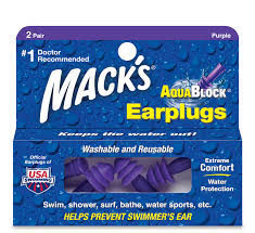 EAR PLUGS AQUABLOCK - 2 PAIRS/BOX